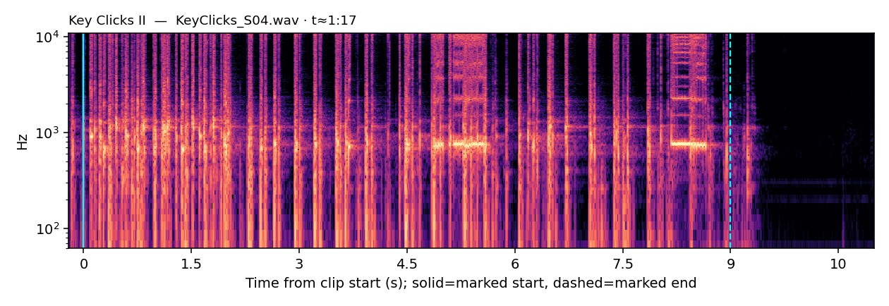 Spectrogram, Key Clicks II
